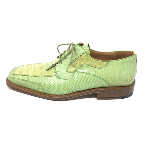 NEW David Eden Oxfords Shoe Size 9 Green Crocodile